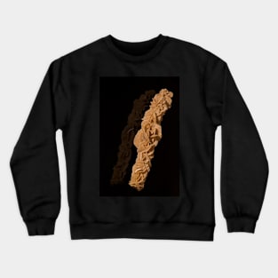 Corals on black reflective background Crewneck Sweatshirt